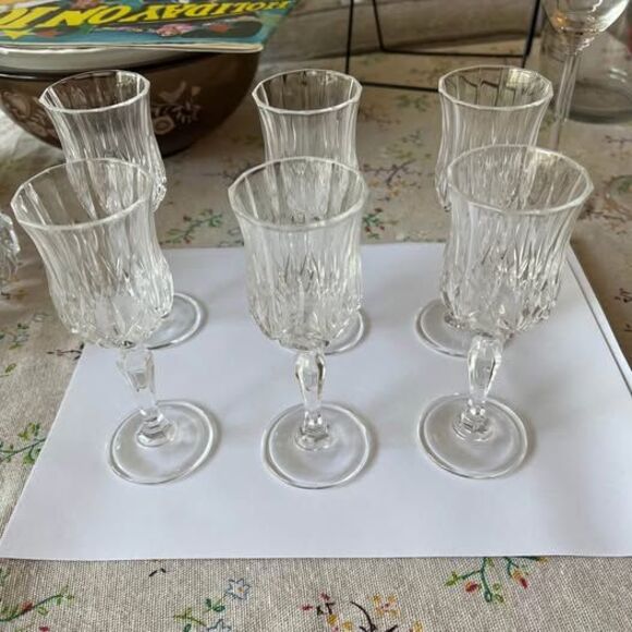 Cristal D’Arques Vintage Cordials (6) Crystal - Picture 1 of 7